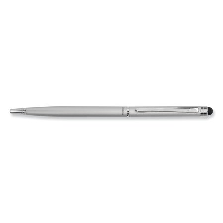 Zebra Pen Ballpoint/Stylus Pen, Twist, Silver 33161